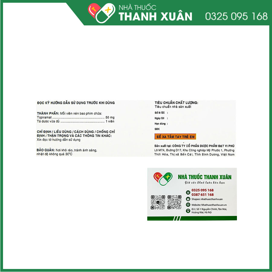Huether - 50 điều trị động kinh hoặc dự phòng đau nửa đầu